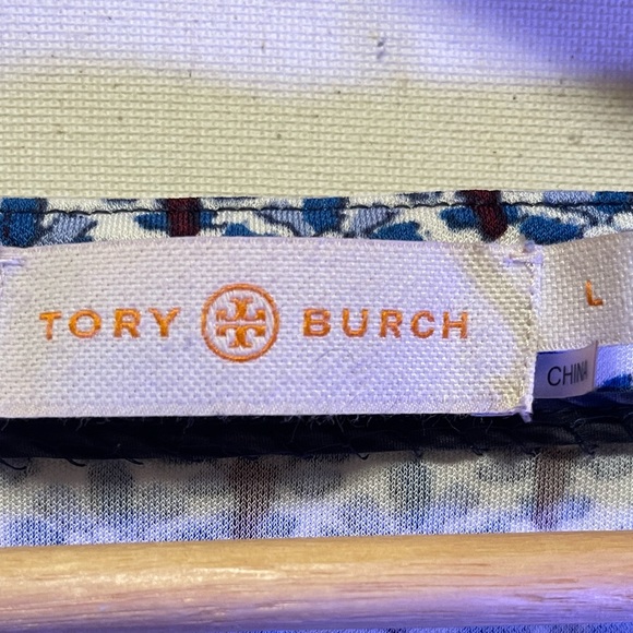 Tory Burch Jamie Castillo Printed Sheath Dress Sz L - Picture 4 of 4